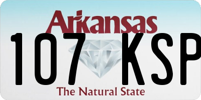 AR license plate 107KSP