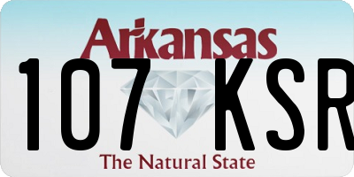 AR license plate 107KSR