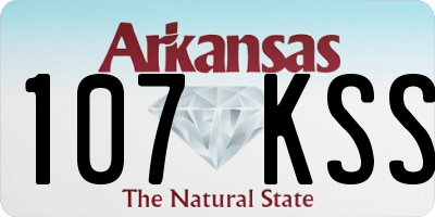 AR license plate 107KSS