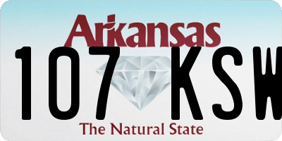 AR license plate 107KSW