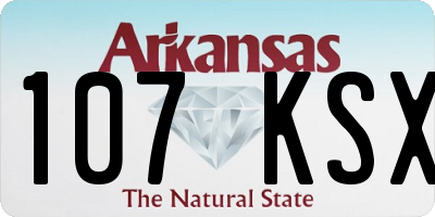 AR license plate 107KSX