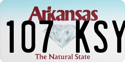 AR license plate 107KSY