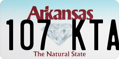 AR license plate 107KTA