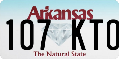 AR license plate 107KTO