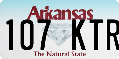 AR license plate 107KTR