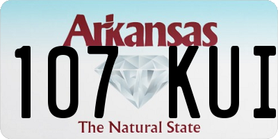 AR license plate 107KUI