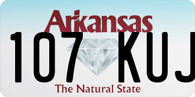 AR license plate 107KUJ