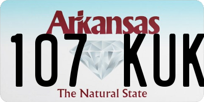AR license plate 107KUK