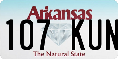 AR license plate 107KUN