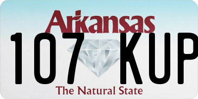 AR license plate 107KUP