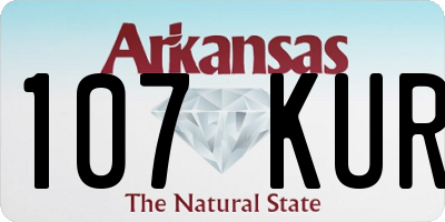 AR license plate 107KUR