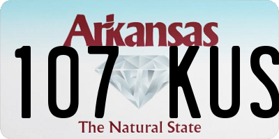 AR license plate 107KUS