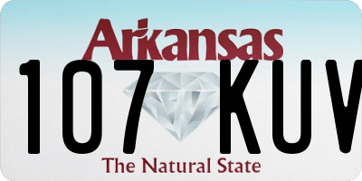AR license plate 107KUV