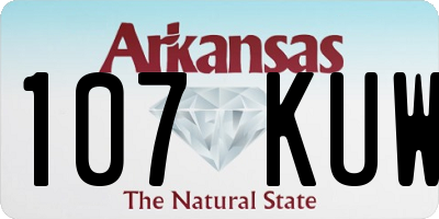 AR license plate 107KUW