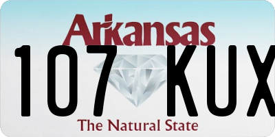 AR license plate 107KUX