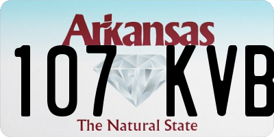 AR license plate 107KVB