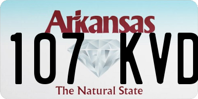 AR license plate 107KVD