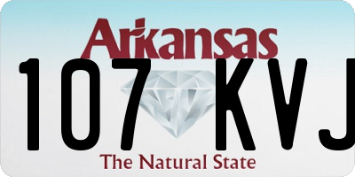AR license plate 107KVJ