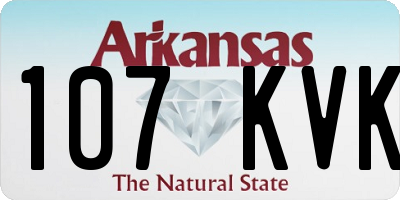 AR license plate 107KVK