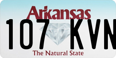 AR license plate 107KVN