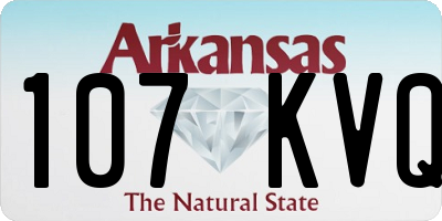 AR license plate 107KVQ