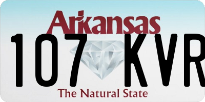 AR license plate 107KVR