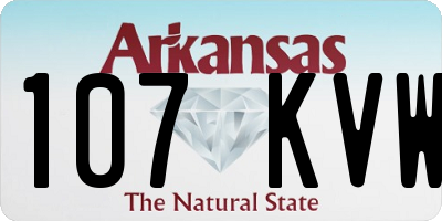 AR license plate 107KVW