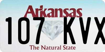 AR license plate 107KVX