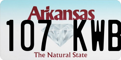 AR license plate 107KWB