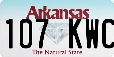 AR license plate 107KWC
