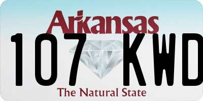 AR license plate 107KWD