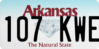 AR license plate 107KWE
