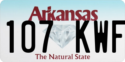 AR license plate 107KWF