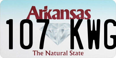 AR license plate 107KWG