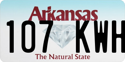 AR license plate 107KWH