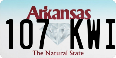 AR license plate 107KWI