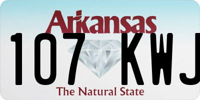 AR license plate 107KWJ