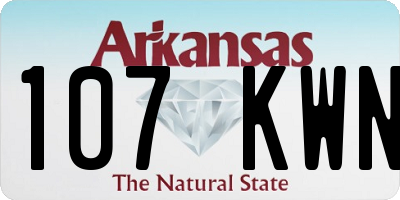 AR license plate 107KWN