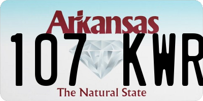 AR license plate 107KWR