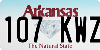 AR license plate 107KWZ