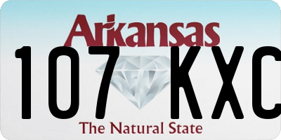 AR license plate 107KXC