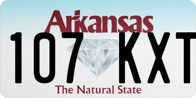 AR license plate 107KXT