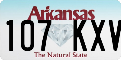 AR license plate 107KXV