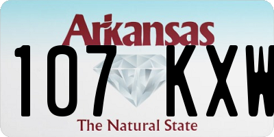 AR license plate 107KXW