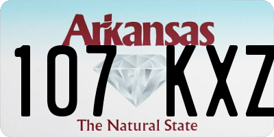 AR license plate 107KXZ