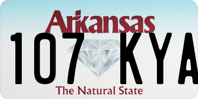 AR license plate 107KYA
