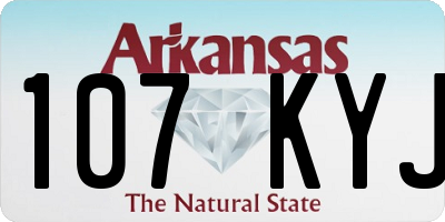 AR license plate 107KYJ