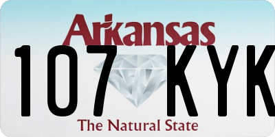 AR license plate 107KYK