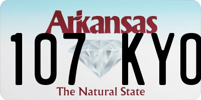 AR license plate 107KYO