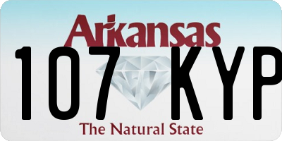 AR license plate 107KYP